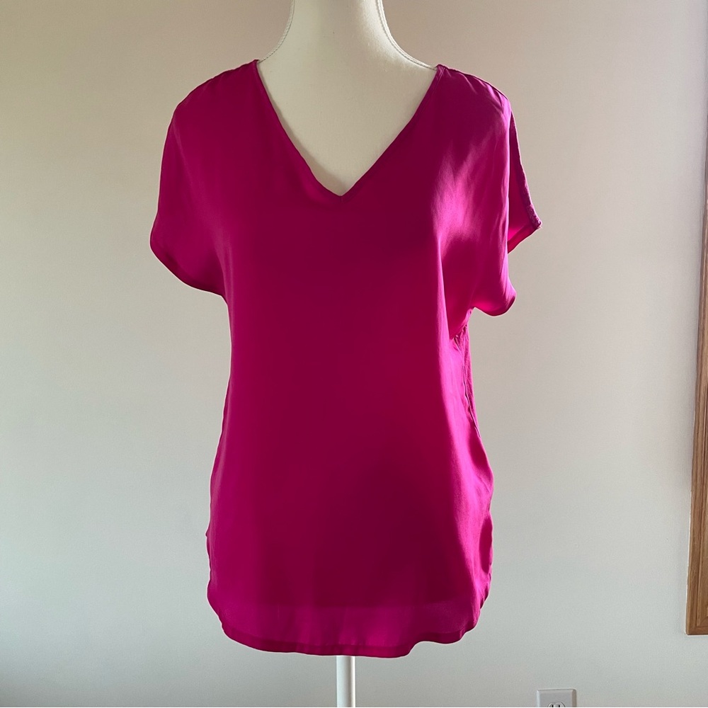 Summer Short Sleeve Blouse Fuchsia Mossimo Supply Co. Extra Small 2/$12